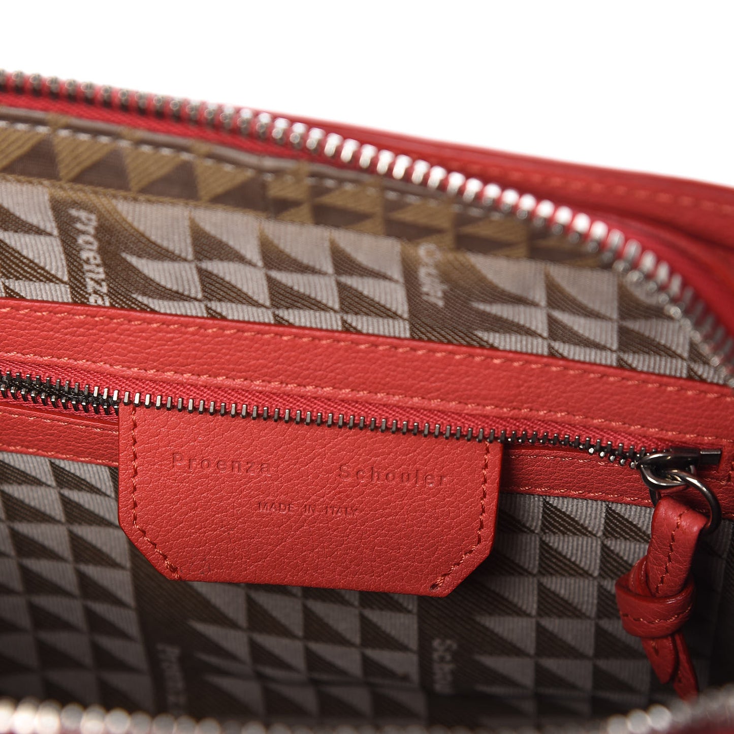 Calfskin PS13 Clutch Poppy