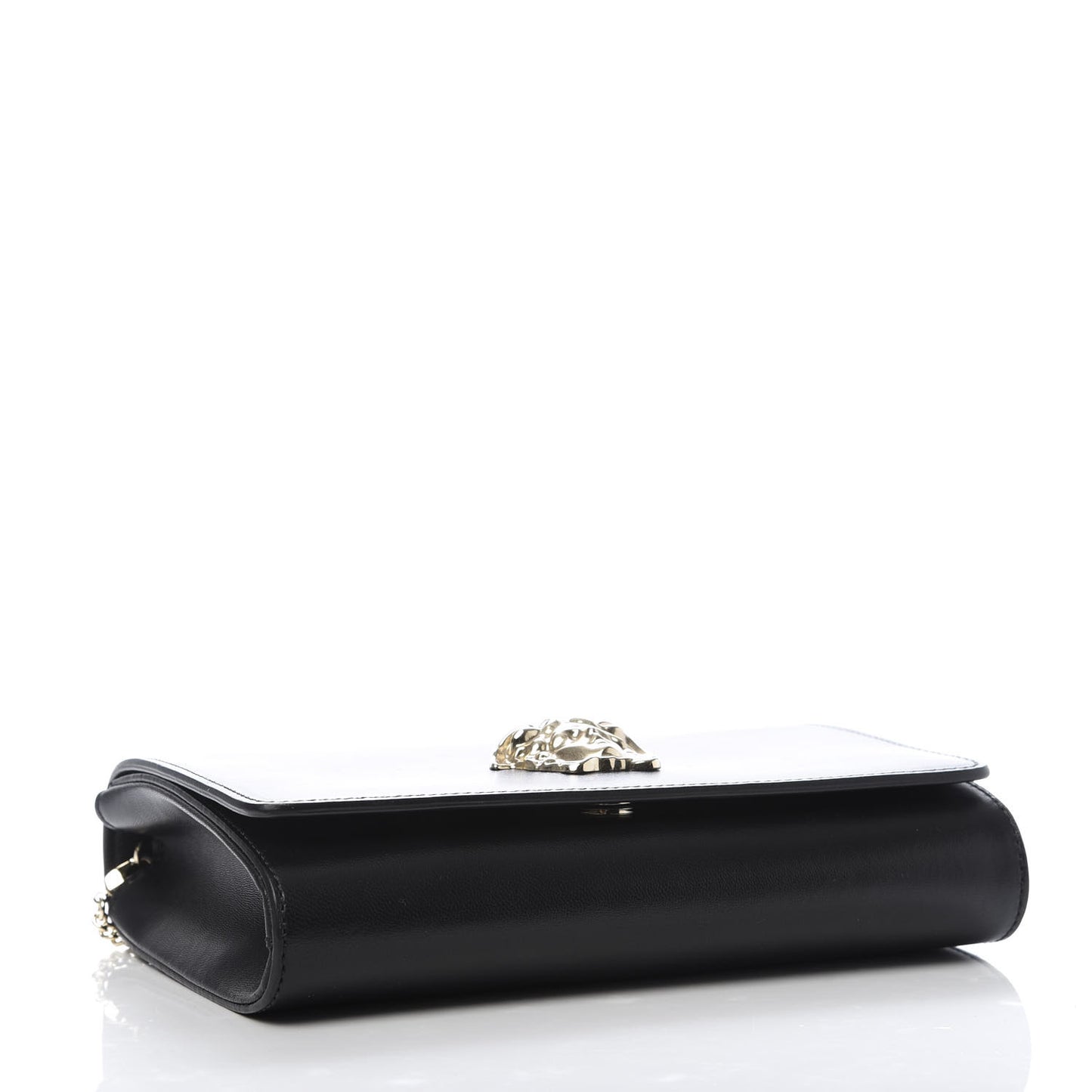 Vitello Palazzo Medusa Evening Clutch Bag Black