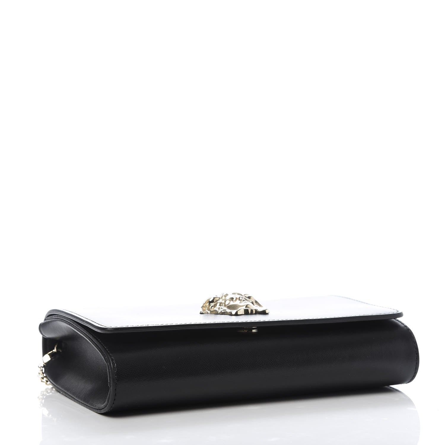 Versace Vitello Palazzo Medusa Evening Clutch Bag Black 4 of 8