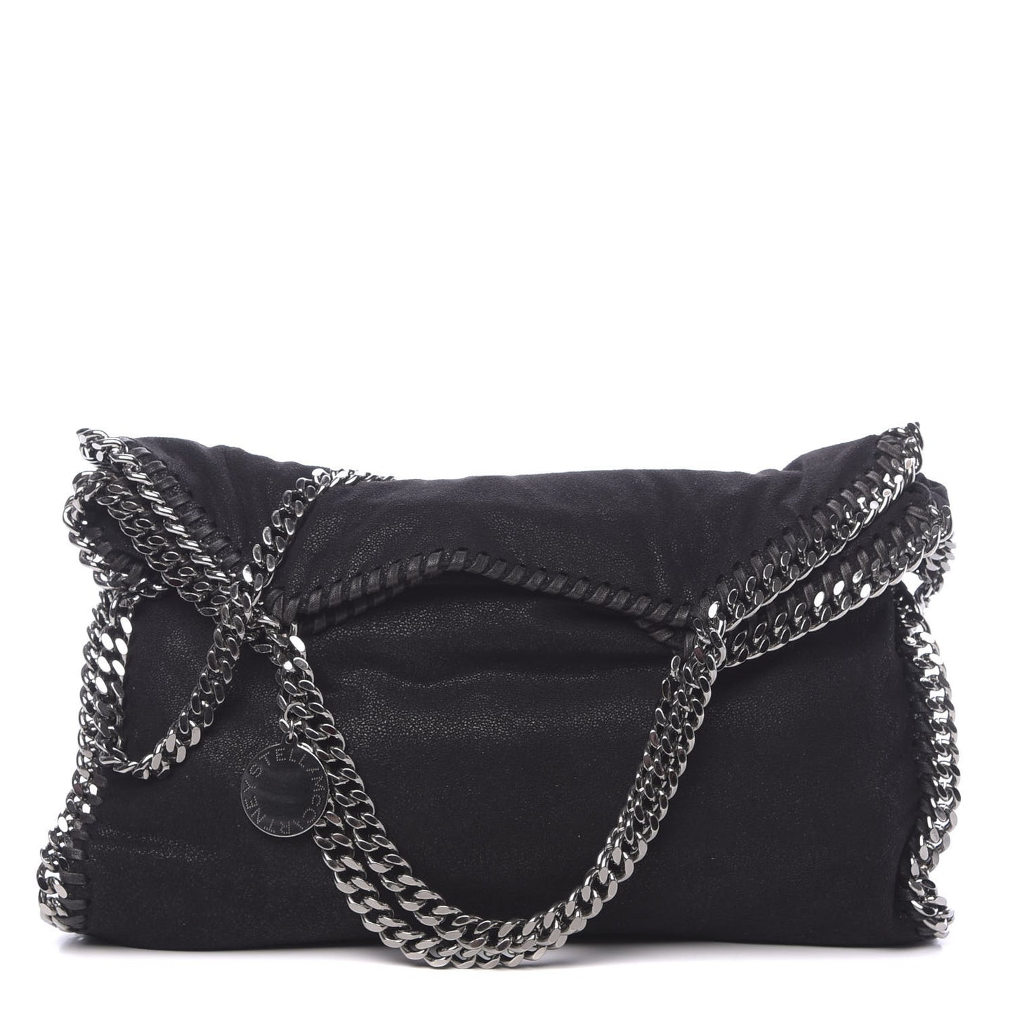 Shaggy Deer Falabella Fold Over Tote Black
