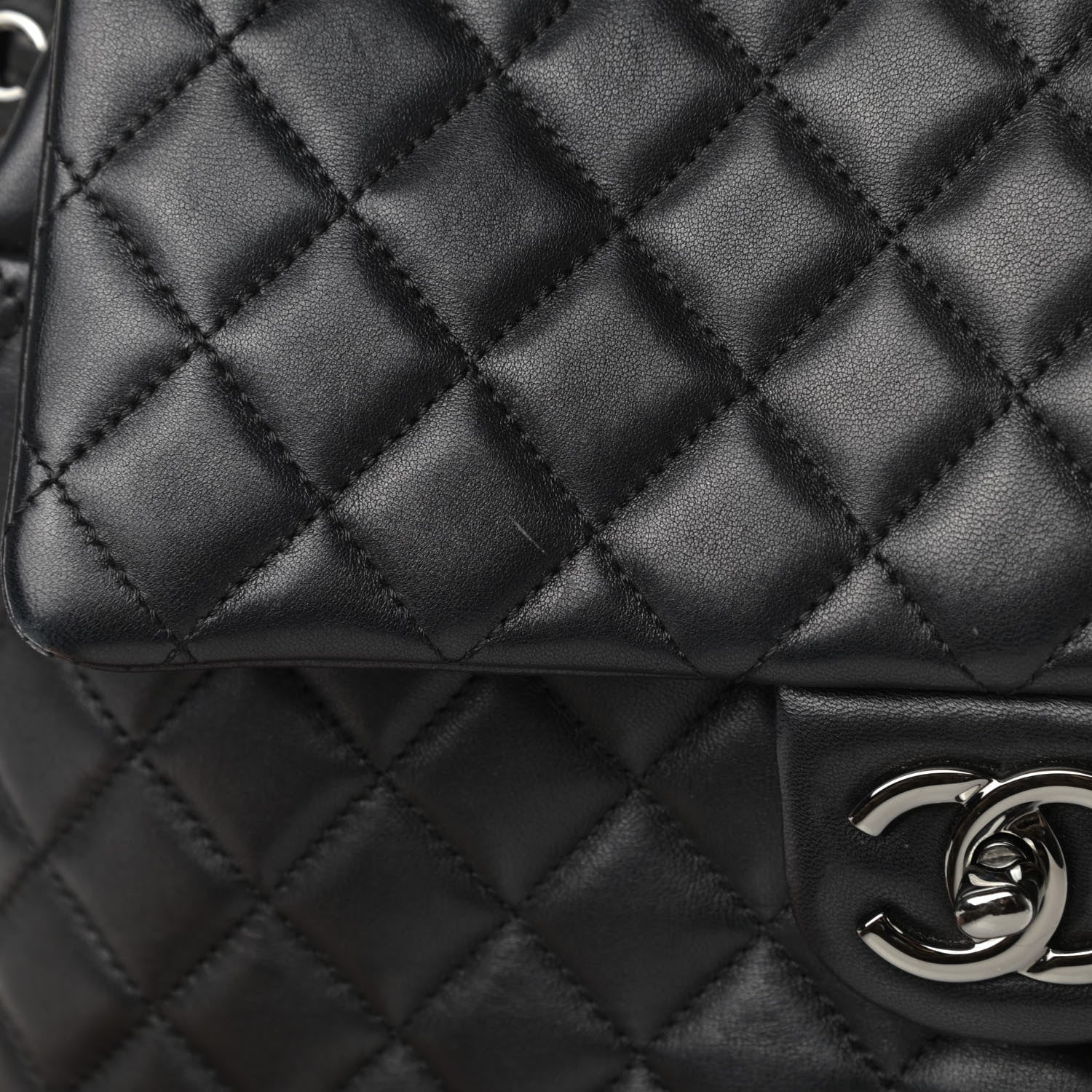 Chanel Lambskin Quilted Large Urban Spirit Backpack Black 12 of 14