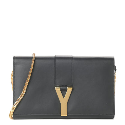 Saint Laurent Calfskin Classic Y Ligne Chain Wallet Black 1 of 10