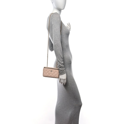 Chanel Caviar Quilted Small Vanity Case With Chain Light Beige 3 of 11