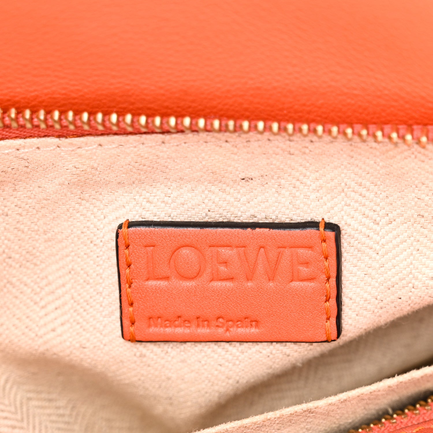 Loewe Calfskin Medium Puzzle Bag Orange Multi 6 of 10
