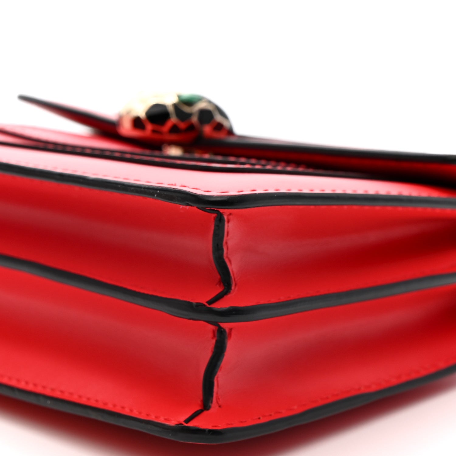 Bulgari Calfskin Serpenti Forever Crossbody Bag Red 9 of 12