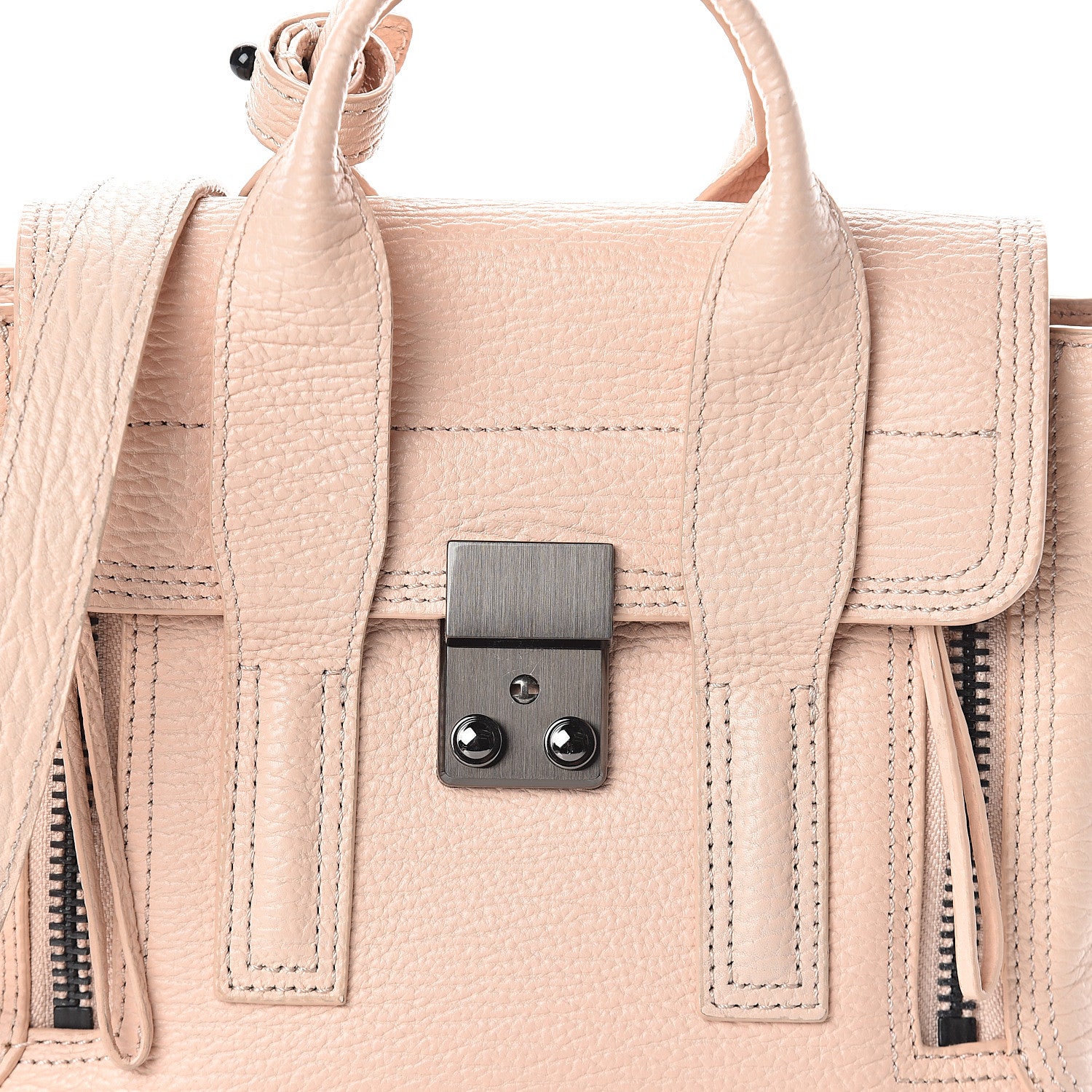 3.1 Phillip Lim 3.1 Textured Calfskin Mini Pashli Satchel Blush 6 of 8