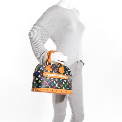 Louis Vuitton Monogram Multicolor Alma Black 2 of 7