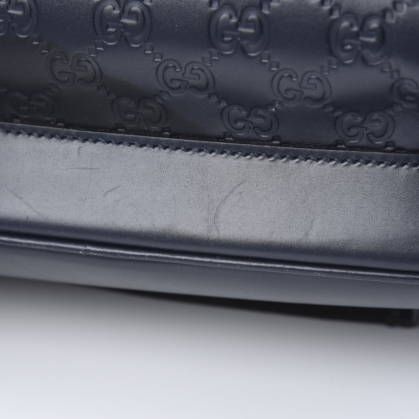 Guccissima Signature Day Backpack Blue