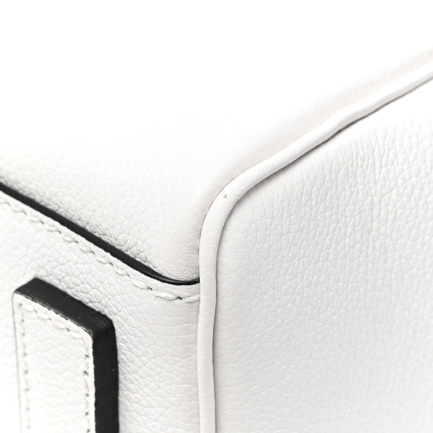 Versace Grained Calfskin Small La Medusa Top Handle Bag Optical White 9 of 9