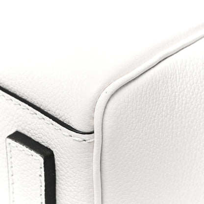 Versace Grained Calfskin Small La Medusa Top Handle Bag Optical White 9 of 9