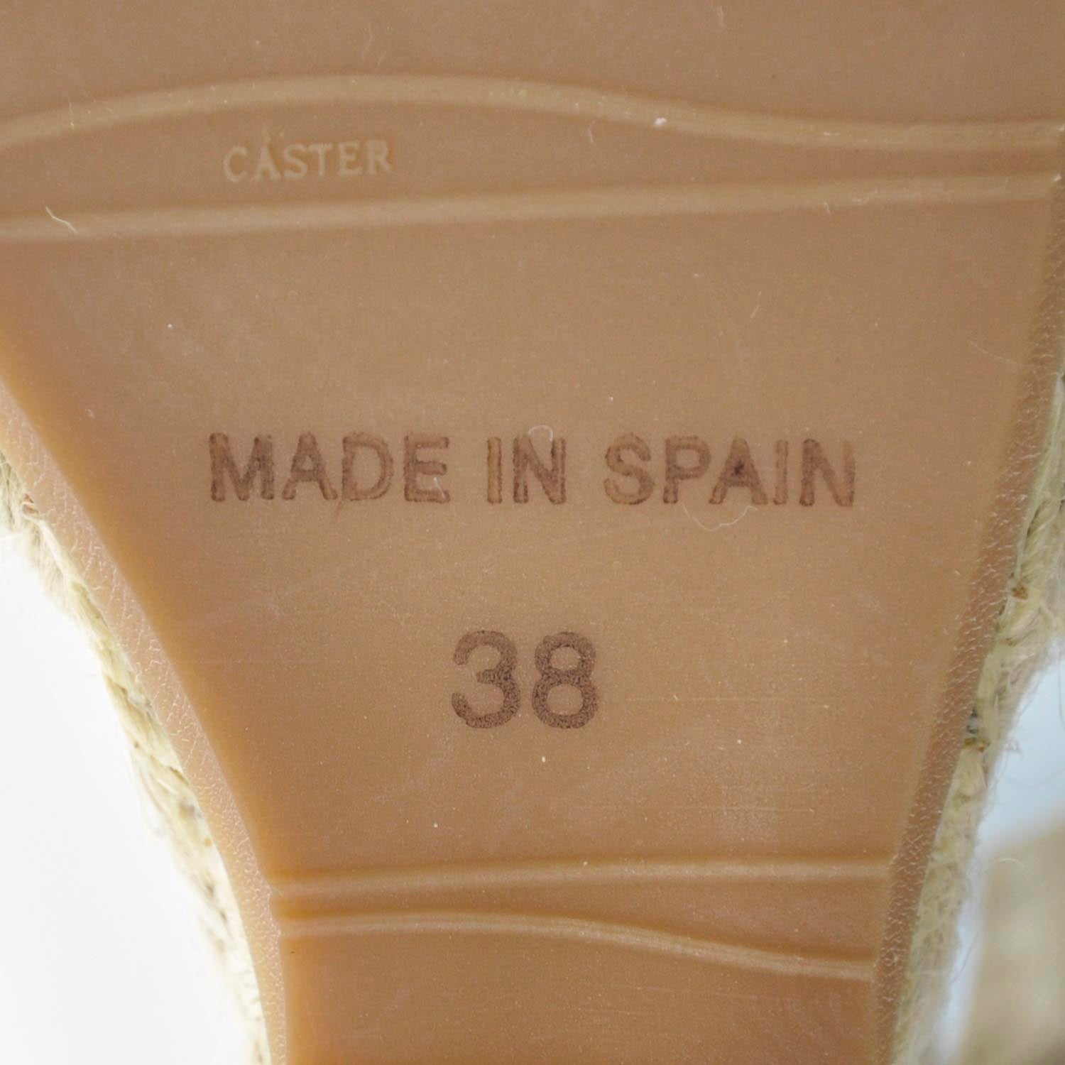 Burberry Nova Check Espadrille Wedges Sandals 38 6 of 7