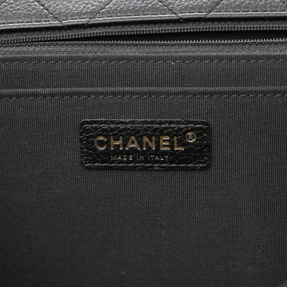 Chanel Grained Calfskin Quilted XXL Travel Flap Bag Black 6 of 10