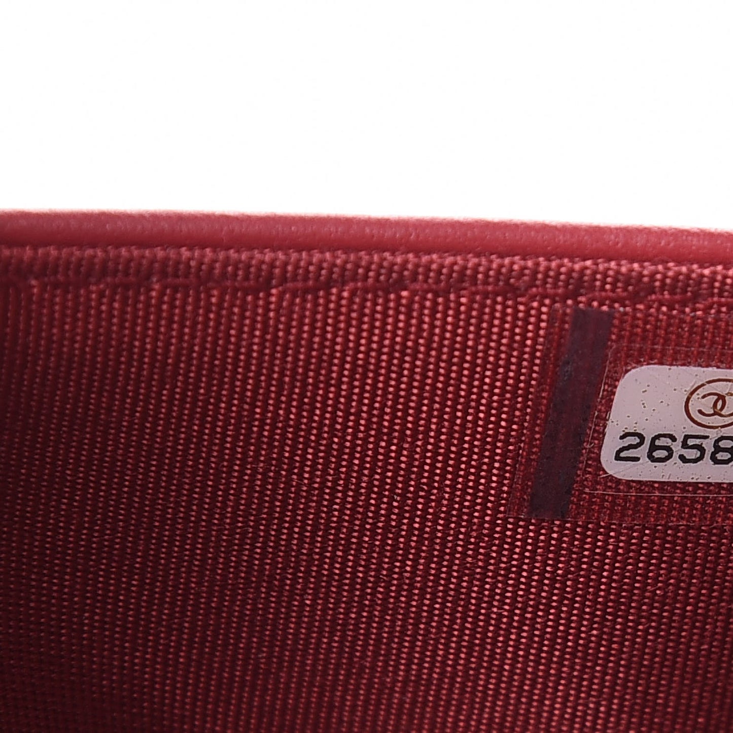 Calfskin Quilted Boy Wallet On Chain WOC Red