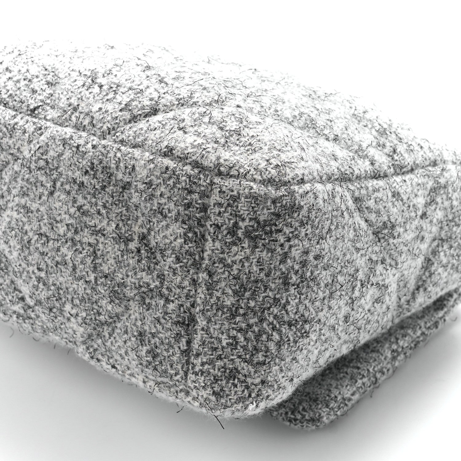 Chanel Tweed Quilted Large Chanel 19 Flap Grey 11 of 12