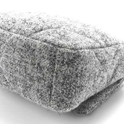 Chanel Tweed Quilted Large Chanel 19 Flap Grey 11 of 12