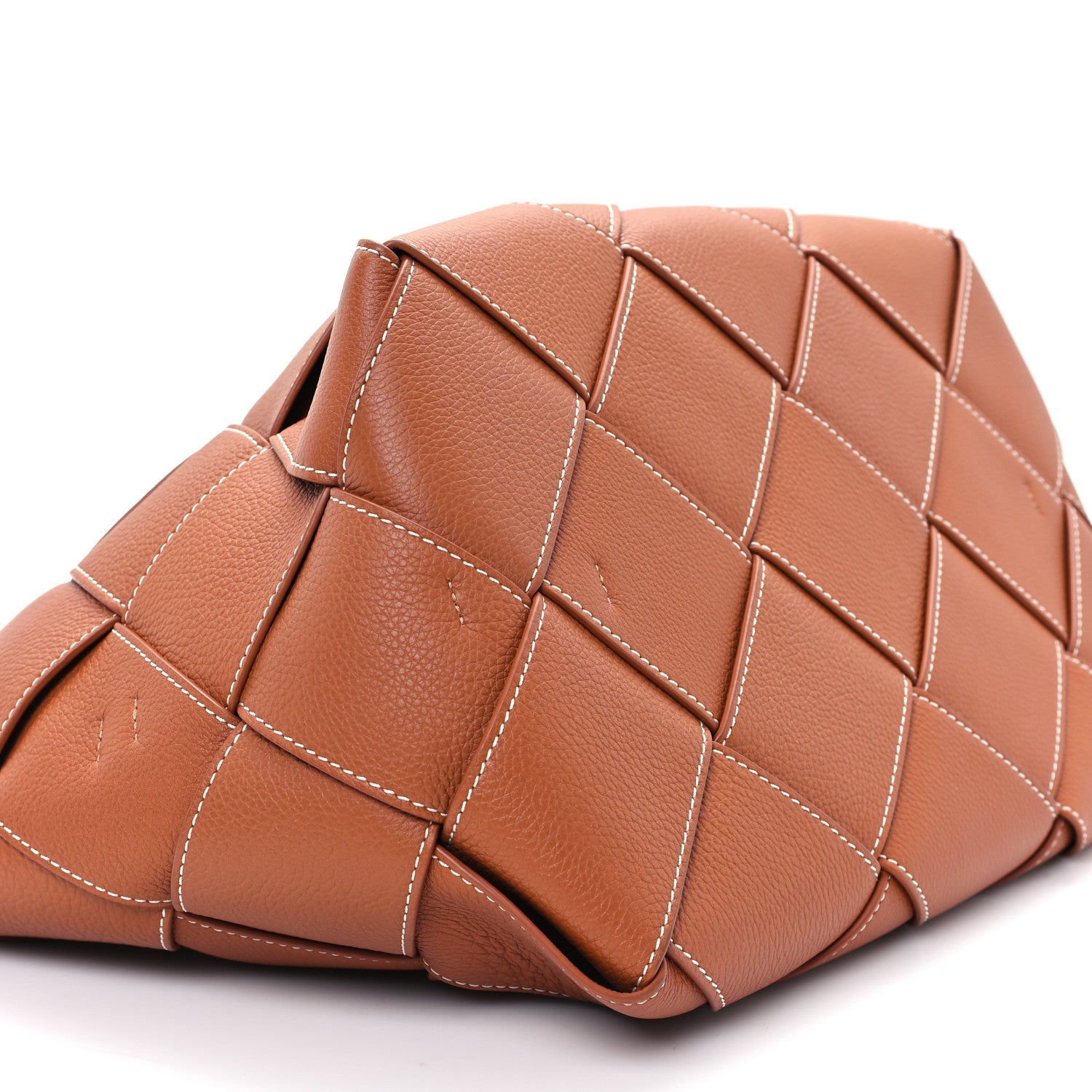 Loewe Soft Grained Calfskin Woven Basket Bag Tan 10 of 11