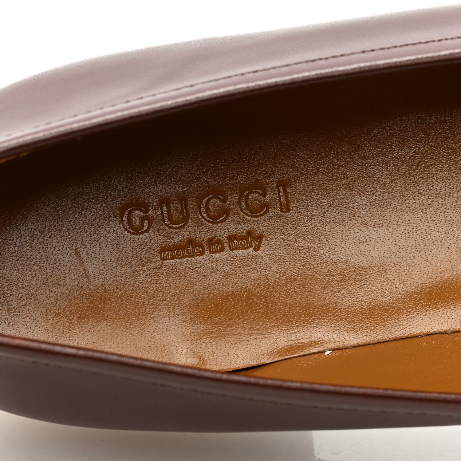 Gucci Calfskin Womens Jordaan Loafers 38.5 Fondente Brown 7 of 9