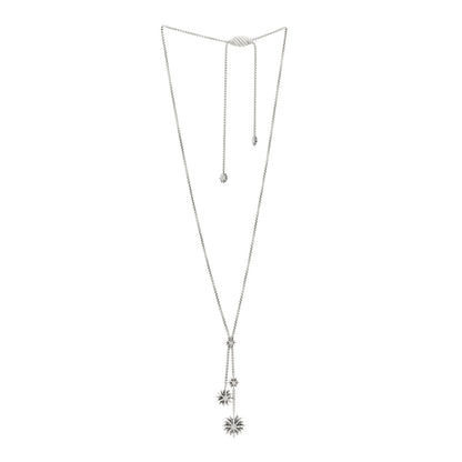 David Yurman Sterling Silver Diamond Starburst Y Necklace 3 of 5