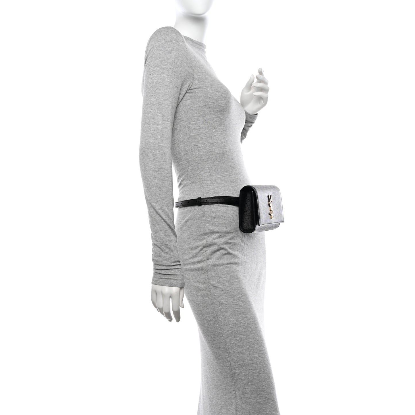 Grain De Poudre Monogram Kate Belt Bag Black
