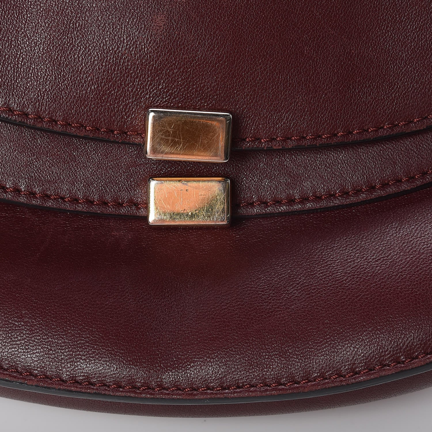 Chloe Calfskin Mini Georgia Crossbody Bag Bordeaux 12 of 13