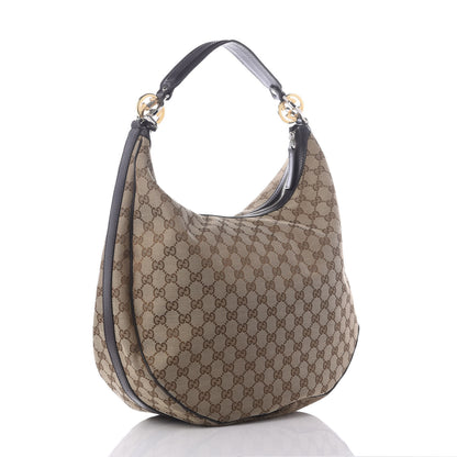 Gucci Monogram Large GG Twins Hobo Dark Brown 2 of 11