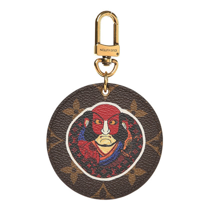 Louis Vuitton Monogram Illustre Kabuki Bag Charm Key Ring 1 of 3