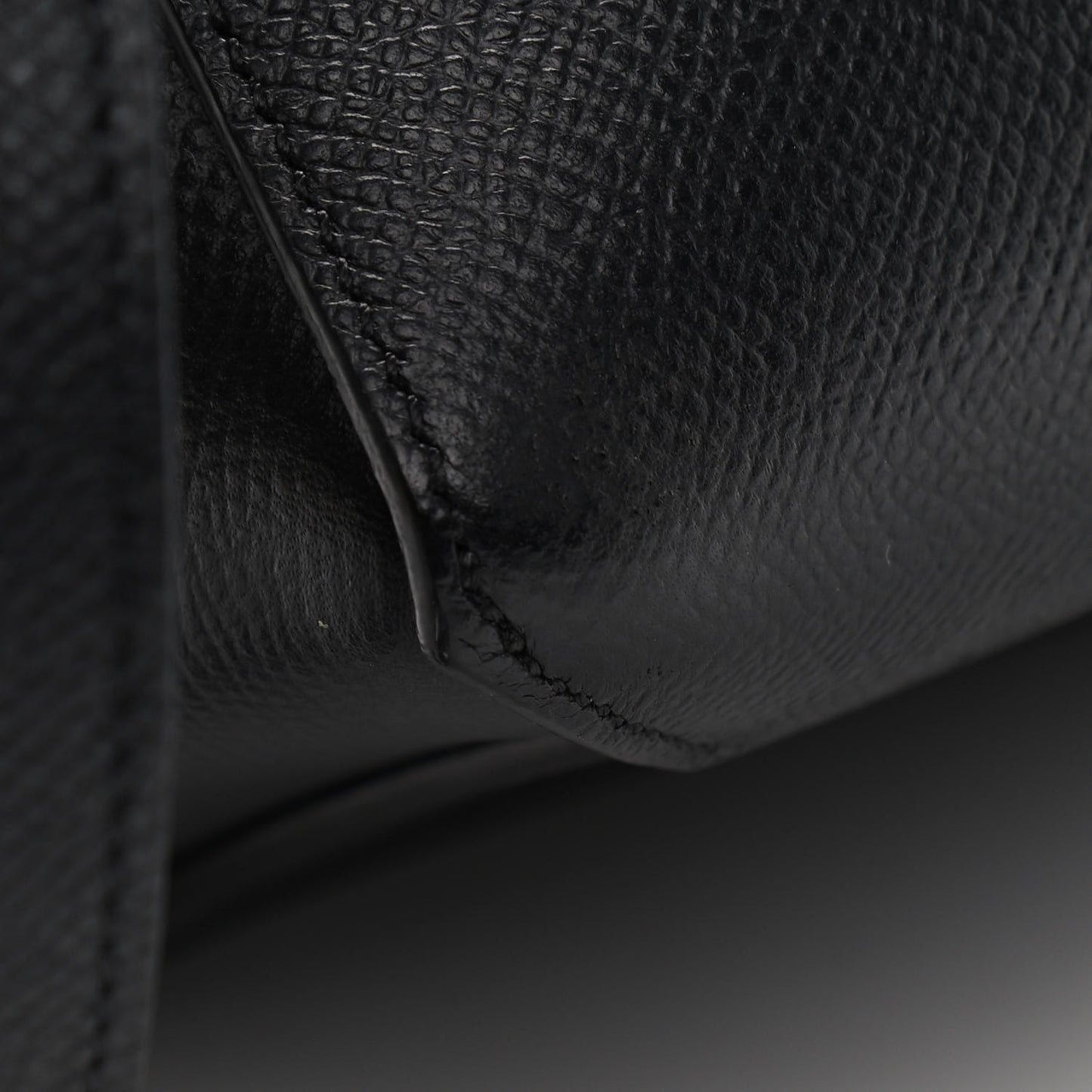 Grained Calfskin Micro Belt Bag Black