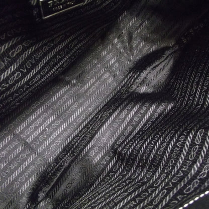 Prada Vitello Daino Stripe Sacca Black 6 of 11