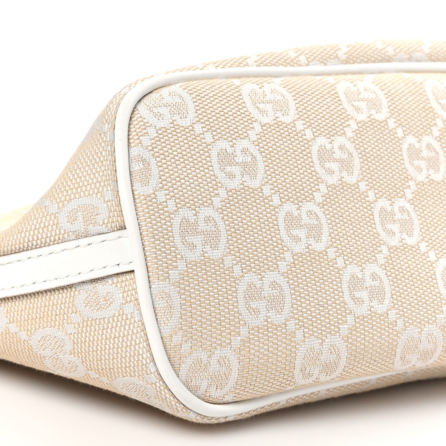 Gucci Monogram Boat Pochette White 9 of 10