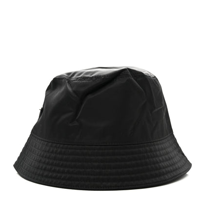 Prada Re-Nylon Metal Triangle Logo Mens Bucket Hat XXL Black 4 of 8
