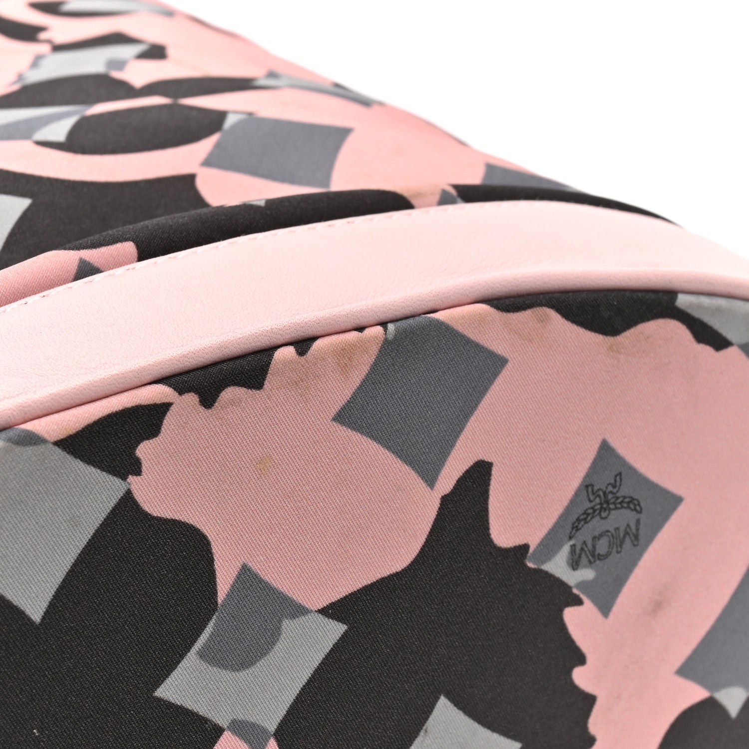 MCM Nylon Camo Backpack Pink Blush 17 of 19