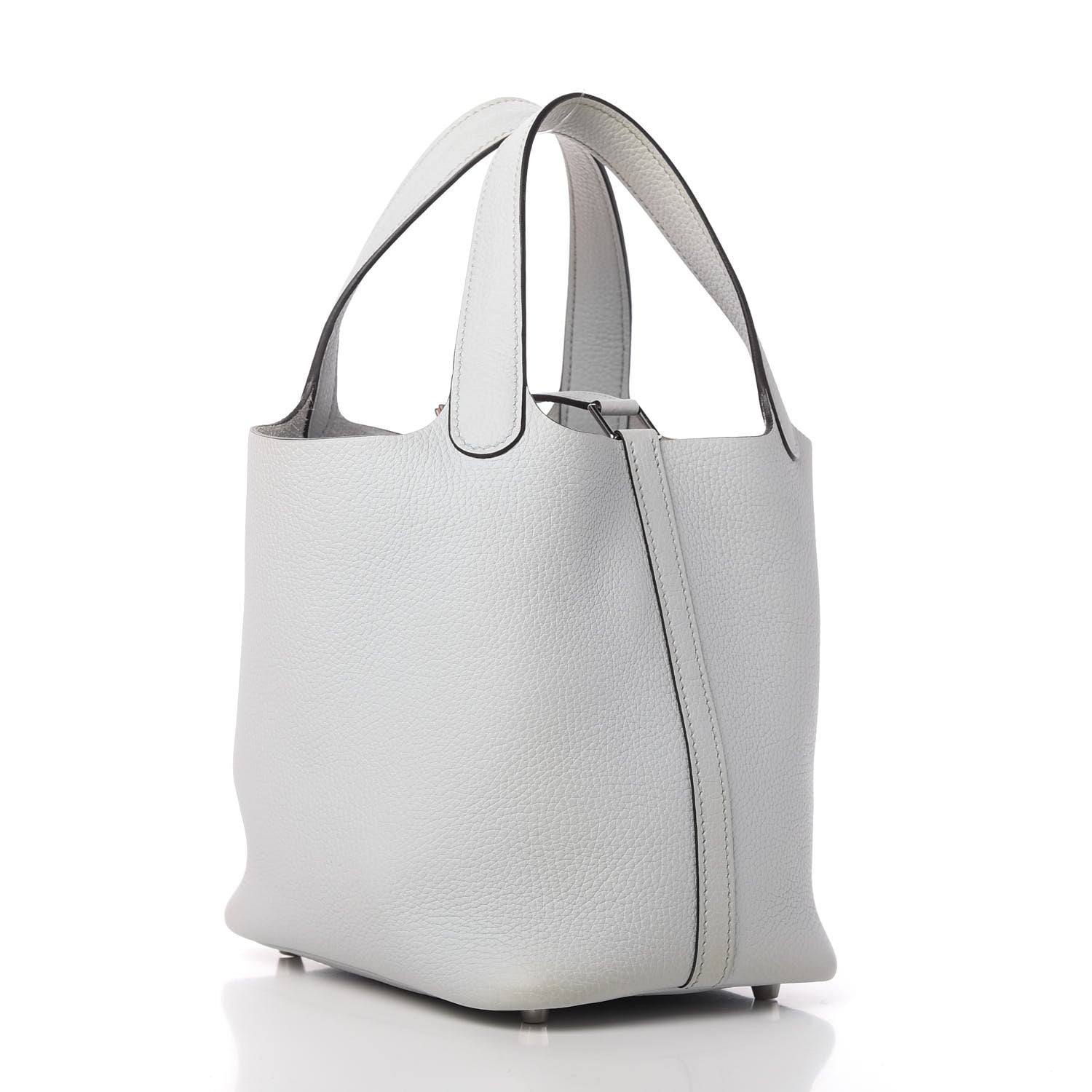 Hermes Taurillon Clemence Picotin Lock 18 PM Bleu Brume 3 of 12