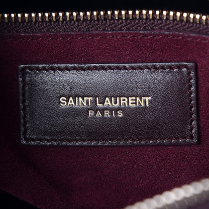 Saint Laurent Calfskin Classic Duffle 6 Amarena 7 of 11