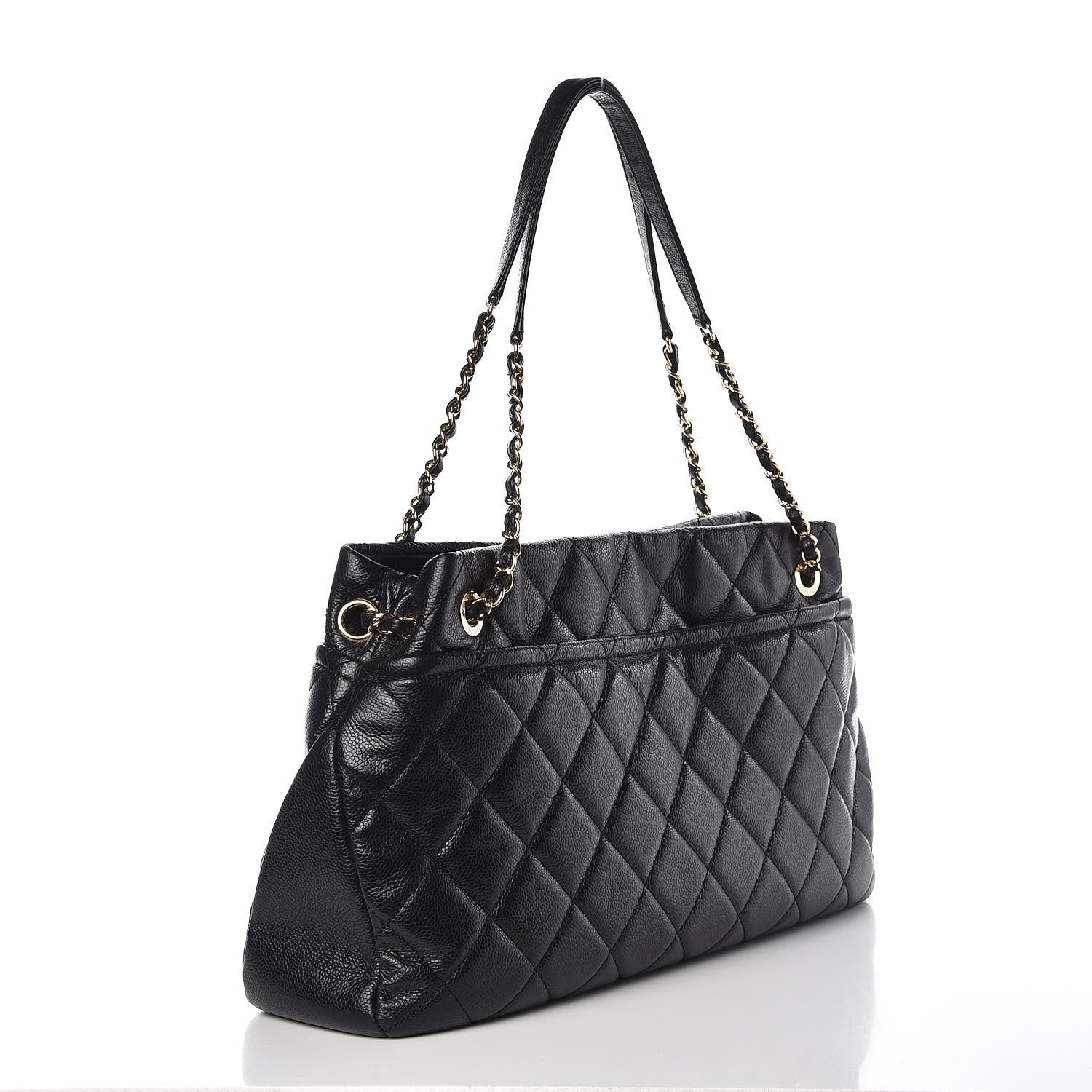 Chanel Caviar Quilted Timeless CC Soft Tote Black 3 of 7