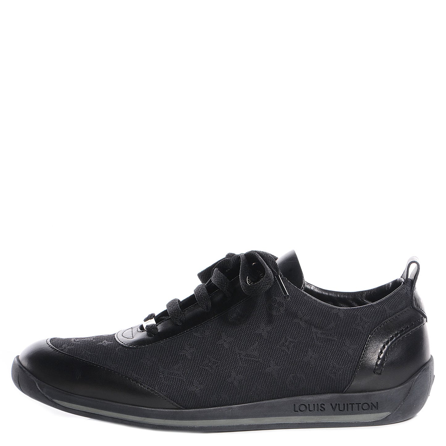 Mini Lin Monogram Sneakers Tennis Shoes 38 Black