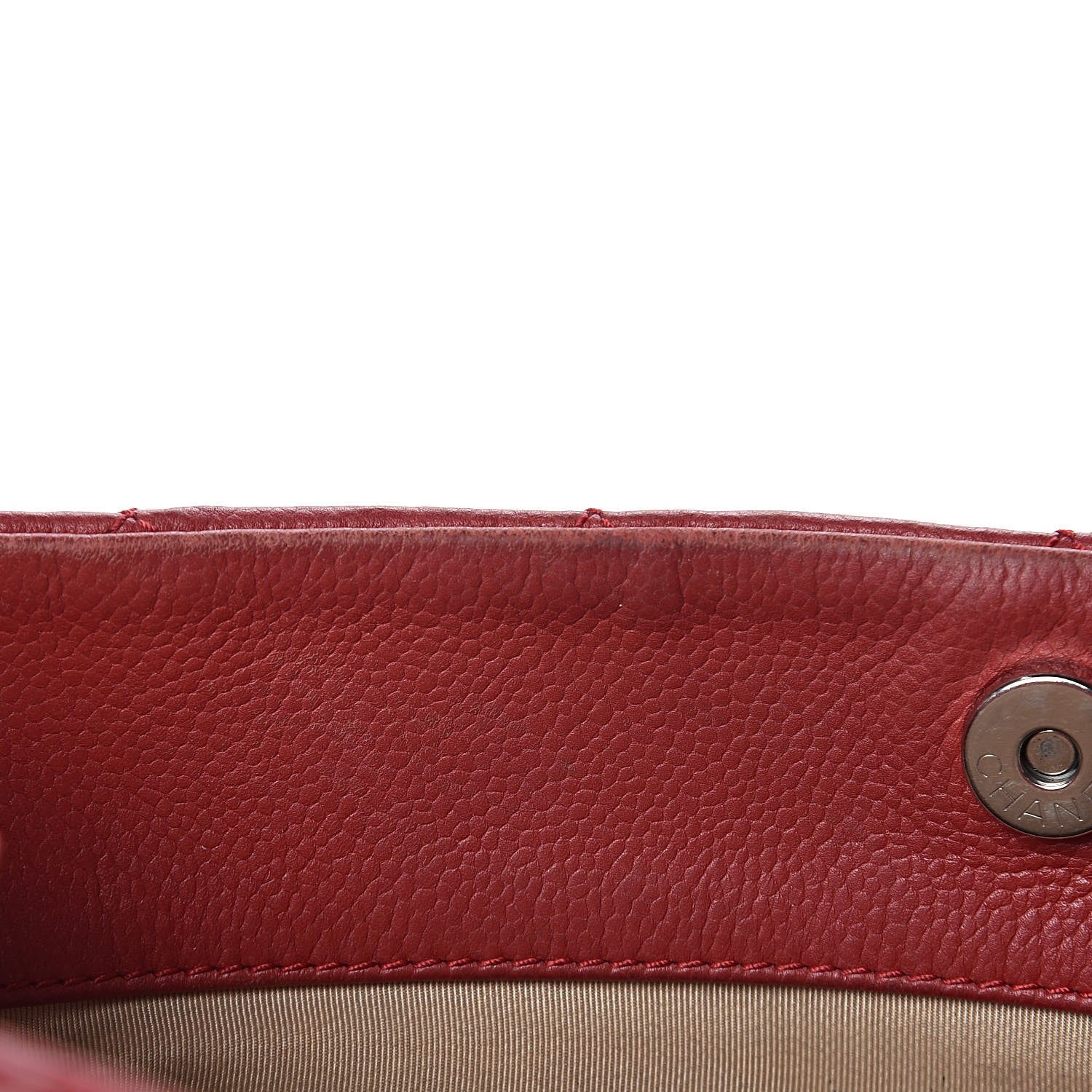 Chanel Caviar Quilted Expandable Zip Shoulder Bag Red 19 of 22