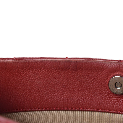 Chanel Caviar Quilted Expandable Zip Shoulder Bag Red 19 of 22
