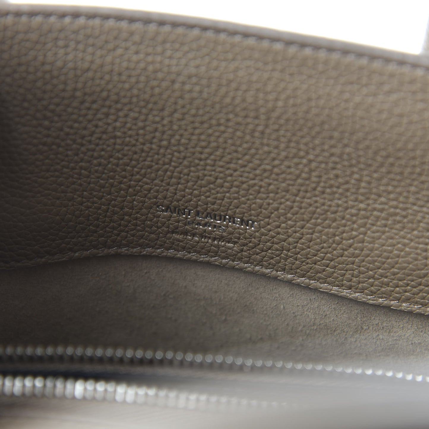 Grained Calfskin Baby Sac De Jour Souple Taupe