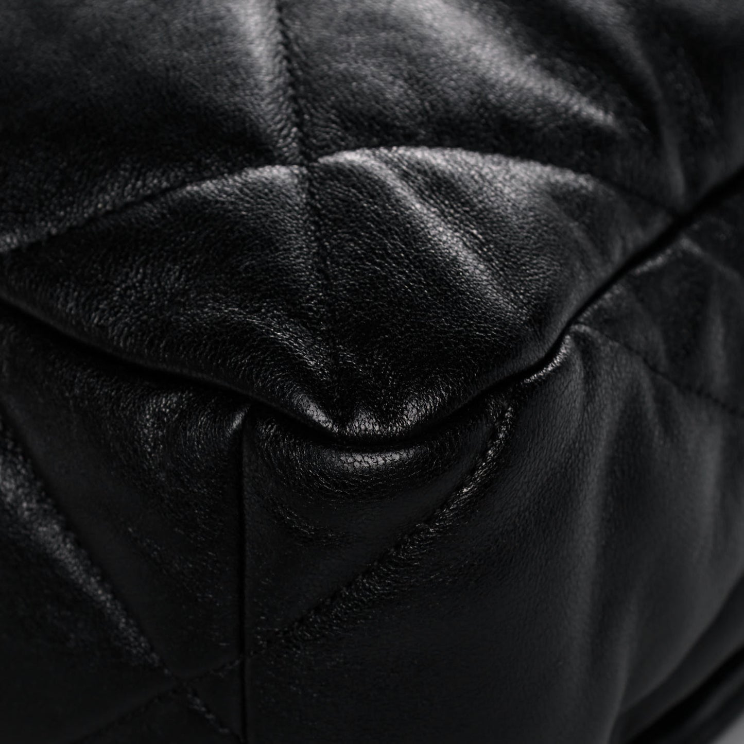 Goatskin Quilted Large Chanel 19 Flap Black