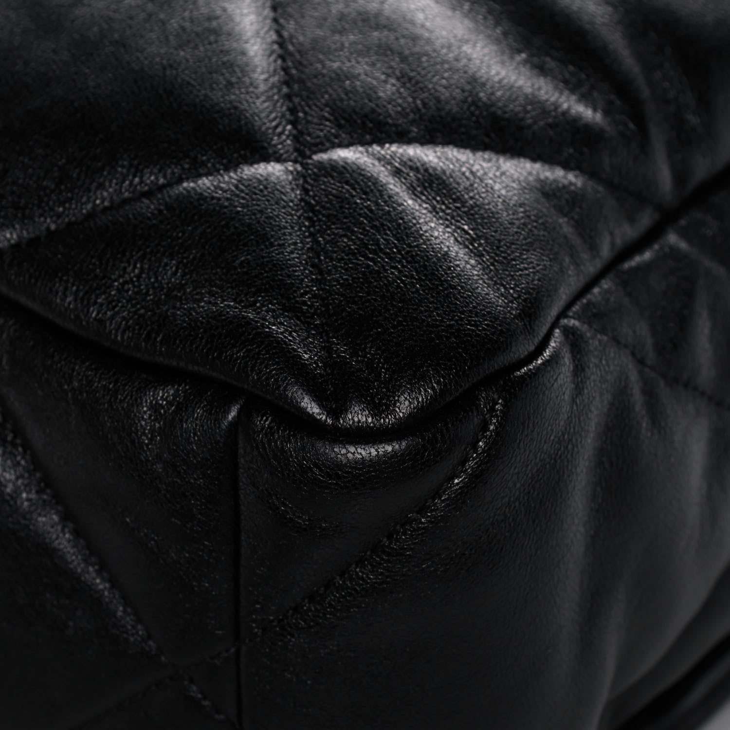 Chanel Goatskin Quilted Large Chanel 19 Flap Black 13 of 15