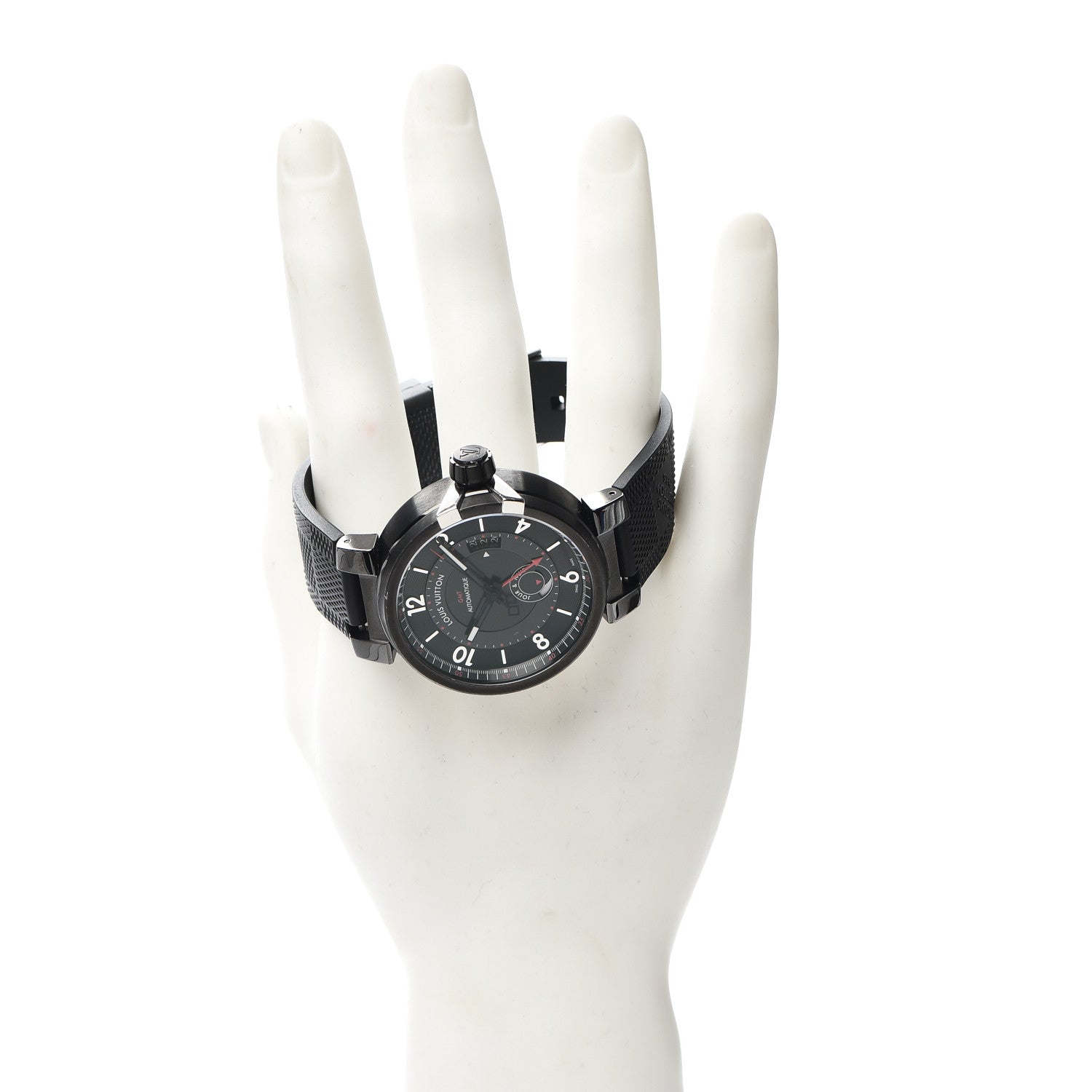 Louis Vuitton PVD Stainless Steel Rubber 42mm Evolution GMT Automatic Watch Black 2 of 5