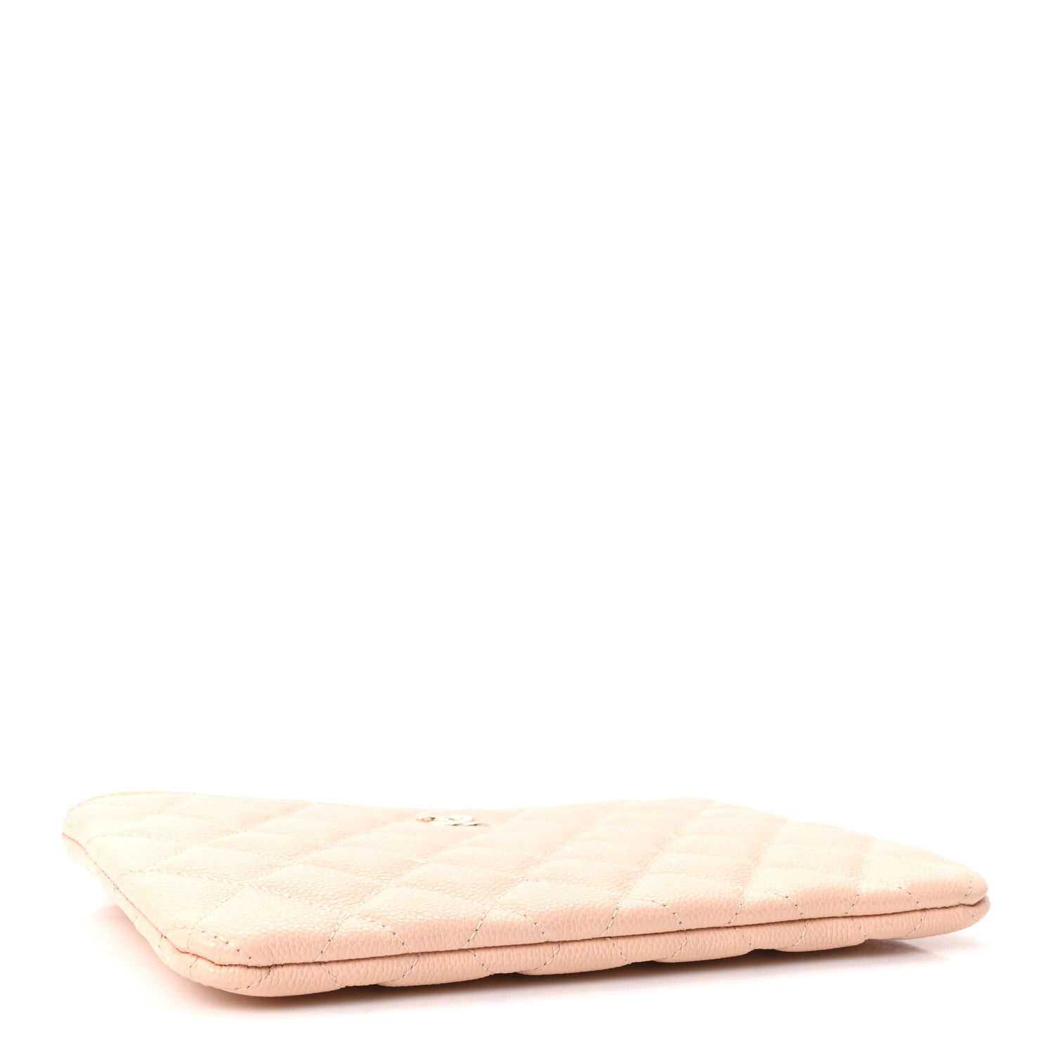 Chanel Caviar Quilted Small Zipped Pouch Light Beige 4 of 11