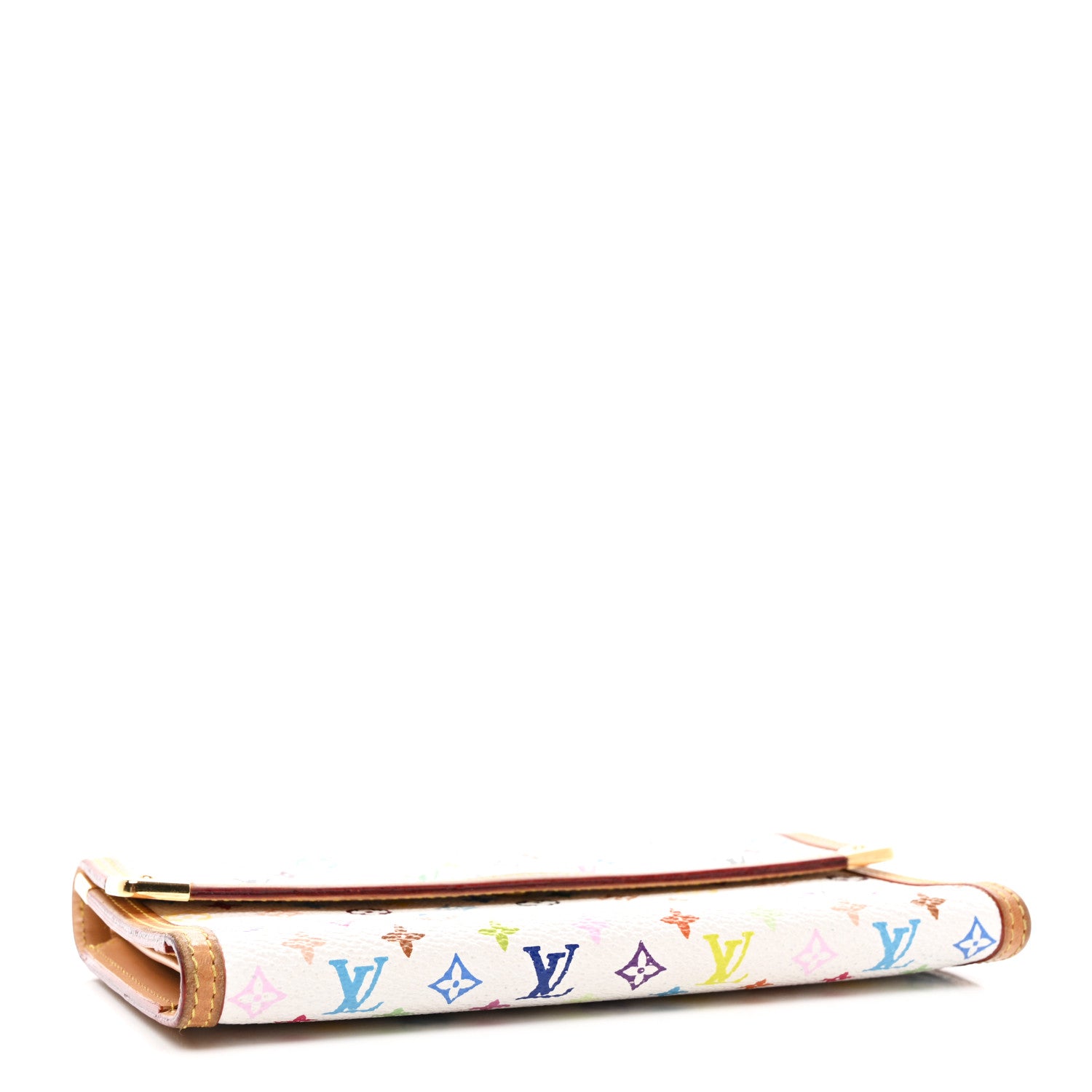 Louis Vuitton Monogram Multicolor Porte Tresor International Wallet White 4 of 8