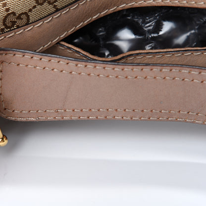 Gucci Monogram Large Jockey Hobo Beige 12 of 13