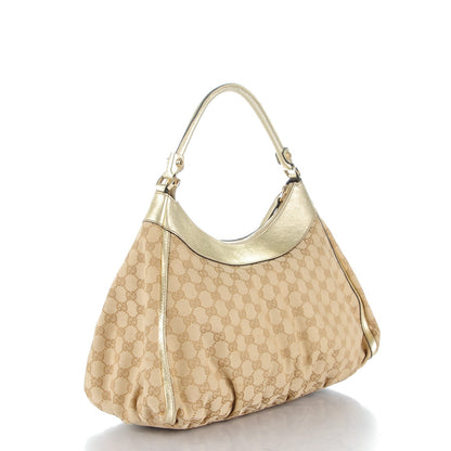 Gucci Monogram Large D Gold Hobo Gold 3 of 7