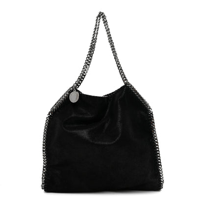 Stella McCartney Shaggy Deer Falabella Fold Over Tote Black 1 of 9