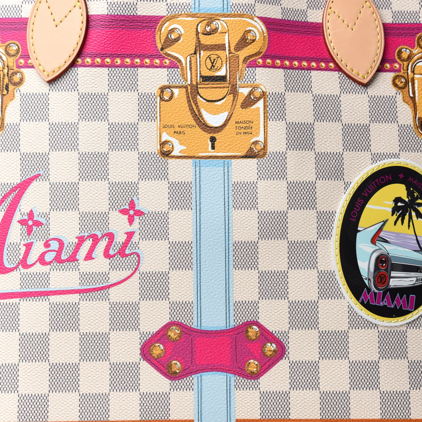 Damier Azur Summer Trunks Miami Neo Neverfull MM