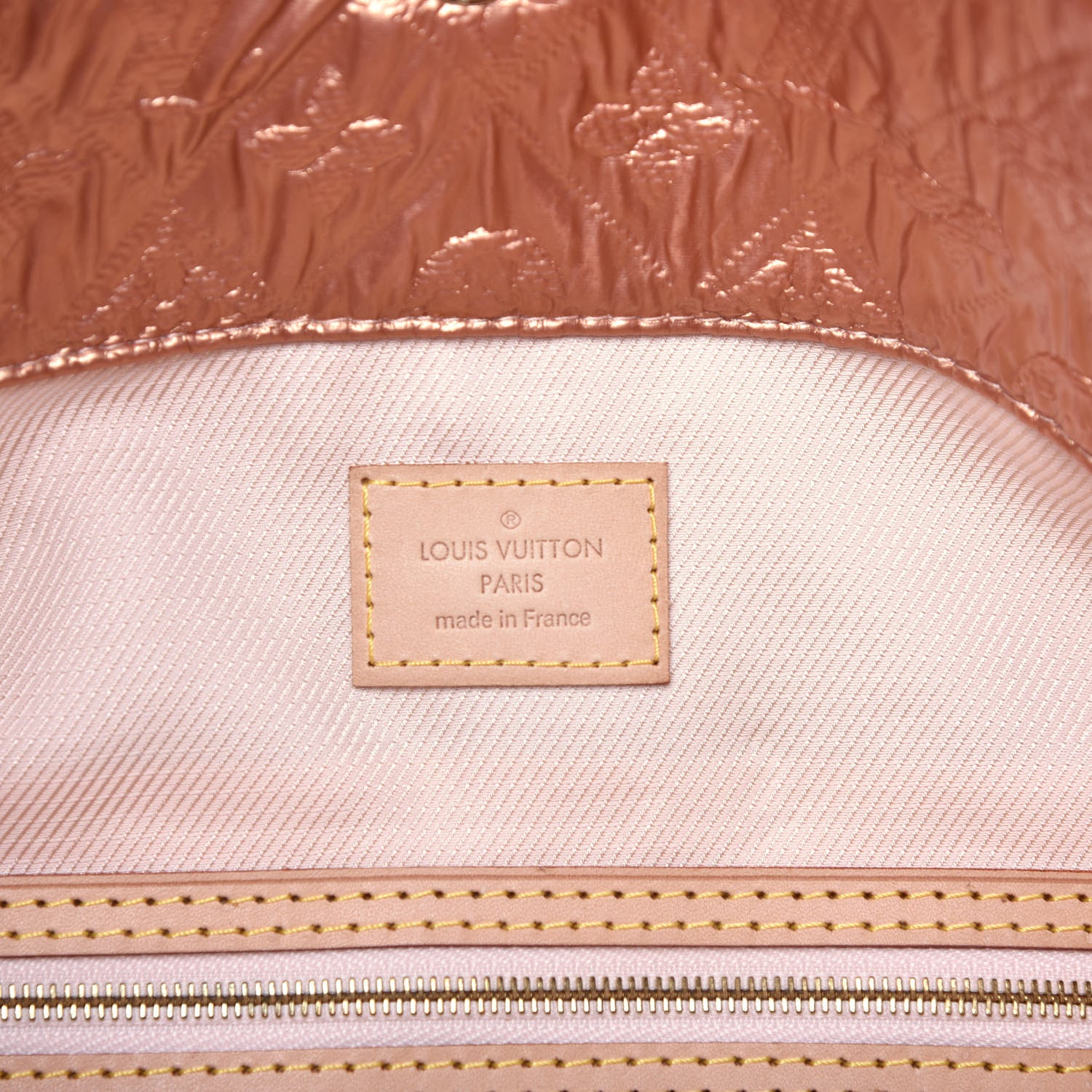 Louis Vuitton Jacquard Quilted Monogram Limelight Clutch GM Rose Gold 6 of 7