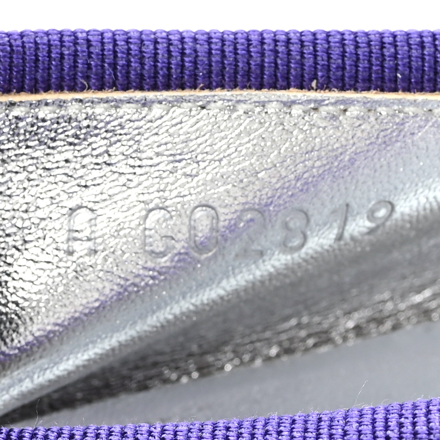 Chanel Lambskin Patent Cap Toe Ballerina Flats 41 Purple Black 9 of 10