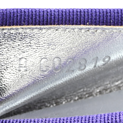 Chanel Lambskin Patent Cap Toe Ballerina Flats 41 Purple Black 9 of 10